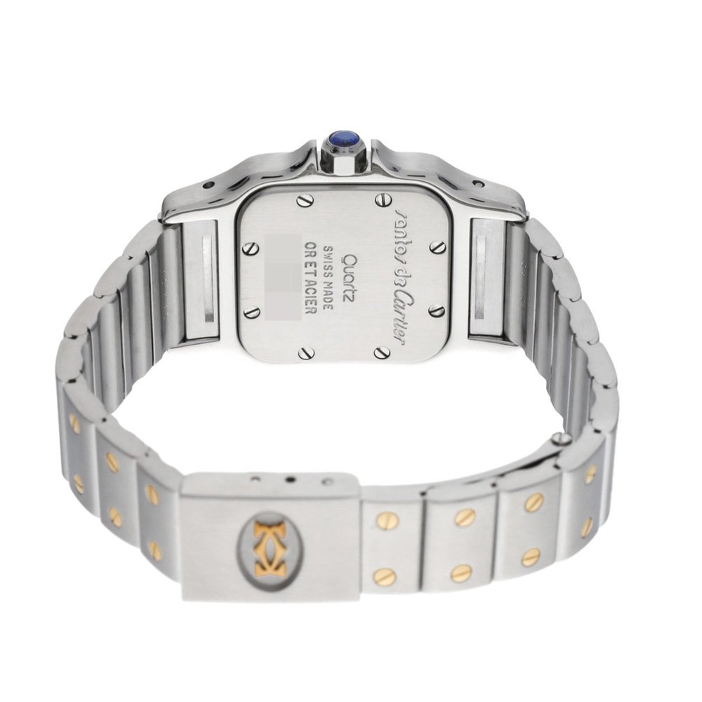 Cartier Santos Galbe SM Antique W20056D6 Ivory Women's Quartz Watch - Picture 5 of 5